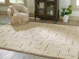 Mega Furniture - Ashley Furniture - Clayman Rug - Large Rug / Beige/Brown - R408341