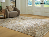 Mega Furniture - Ashley Furniture - Sableridge Rug - Large Rug / Ivory/Taupe/Camel - R408571