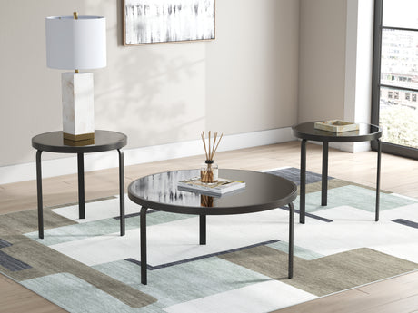 Mega Furniture - Ashley Furniture - Dorylin Table (Set of 3) - Occasional Table Set (3/CN) / Black - T139-13