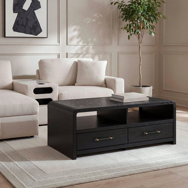Mega Furniture - Ashley Furniture - Clanden Coffee Table - Rectangular Cocktail Table - T1540-1