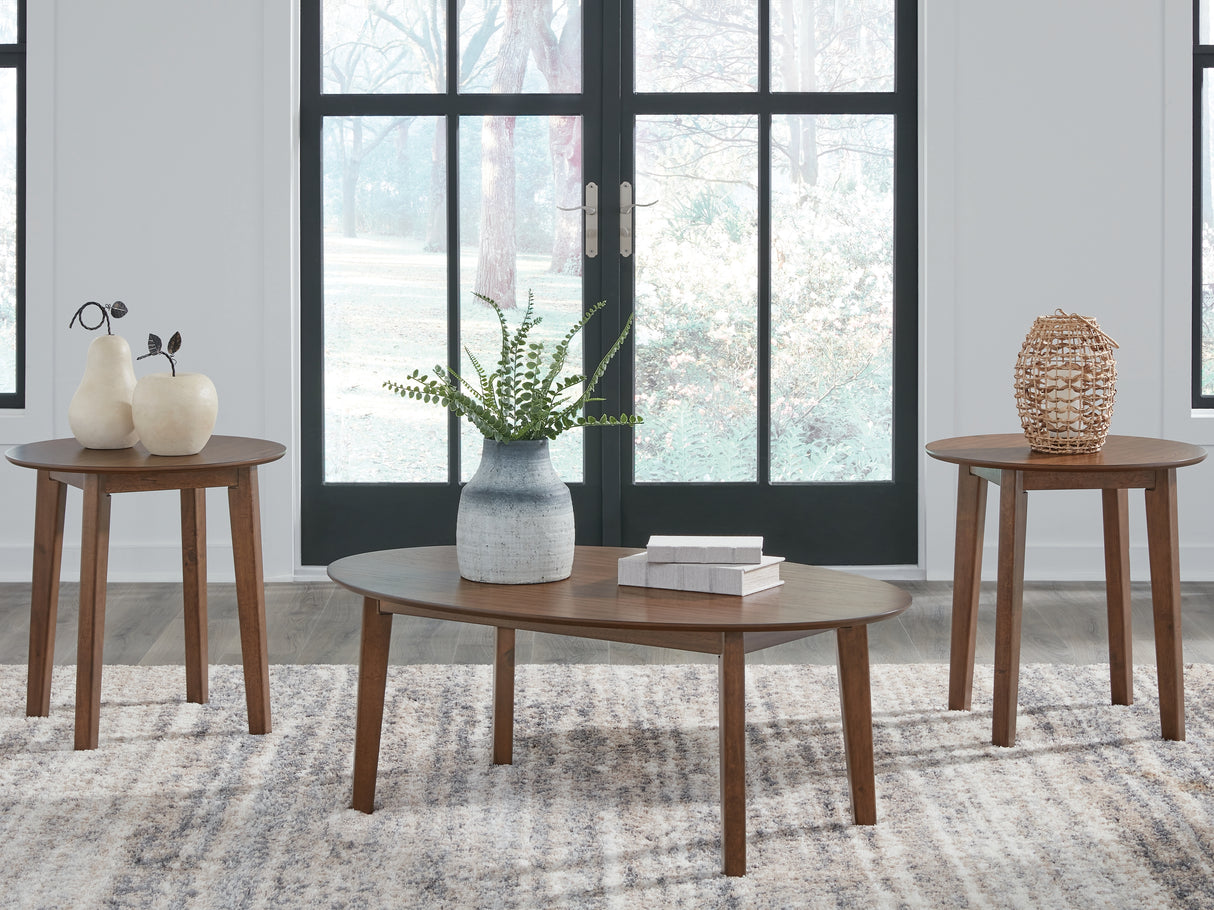 Mega Furniture - Ashley Furniture - Gordonay Table (Set of 3) - Occasional Table Set (3/CN) / Brown - T155-13