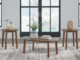 Mega Furniture - Ashley Furniture - Gordonay Table (Set of 3) - Occasional Table Set (3/CN) / Brown - T155-13