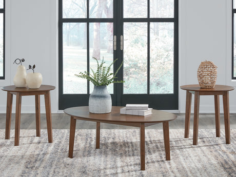 Mega Furniture - Ashley Furniture - Gordonay Table (Set of 3) - Occasional Table Set (3/CN) / Brown - T155-13