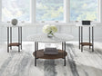 Mega Furniture - Ashley Furniture - Wrenwich Table (Set of 3) - Occasional Table Set (3/CN) / Brown/Black/White - T167-13