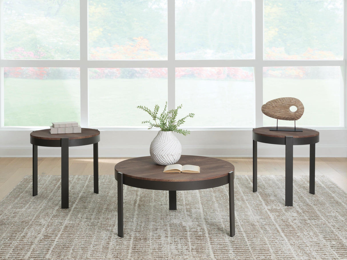 Mega Furniture - Ashley Furniture - Horizon Hills Table (Set of 3) - Occasional Table Set (3/CN) - T186-13