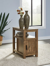 Mega Furniture - Ashley Furniture - Fendenmore Chairside End Table - Chair Side End Table / Brown - T190-117