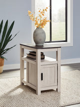 Mega Furniture - Ashley Furniture - Fendenmore Chairside End Table - Chair Side End Table / Brown Gray/Antique White - T190-217