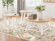 Mega Furniture - Ashley Furniture - Fawndell Table (Set of 3) - Occasional Table Set (3/CN) / Antique White/Brown - T193-13