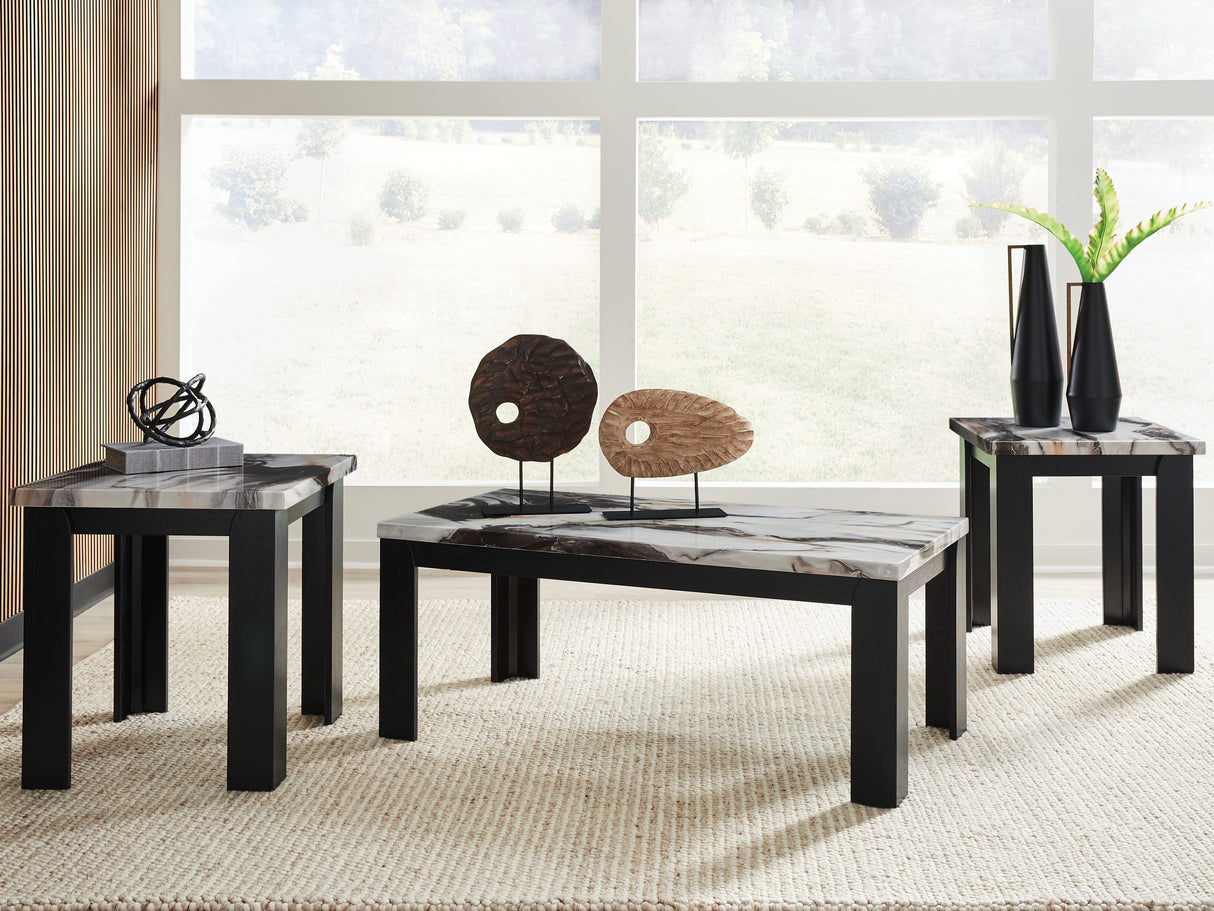 Mega Furniture - Ashley Furniture - Jazmore Table (Set of 3) - Occasional Table Set (3/CN) / Dark Brown - T255-13