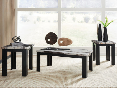 Mega Furniture - Ashley Furniture - Jazmore Table (Set of 3) - Occasional Table Set (3/CN) / Dark Brown - T255-13