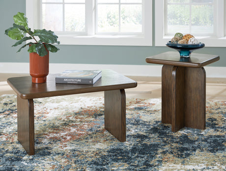 Mega Furniture - Ashley Furniture - Shawbeck Table (Set of 2) - Occasional Table Set (Set of 2) / Medium Brown - T315-12