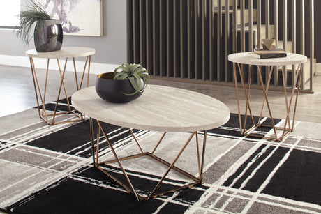 Mega Furniture - Ashley Furniture - Tarica Table (Set of 3) - Occasional Table Set (3/CN) / Two-tone - T385-13