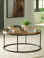 Mega Furniture - Ashley Furniture - Noraluna Coffee Table - Round Cocktail Table - T502-8