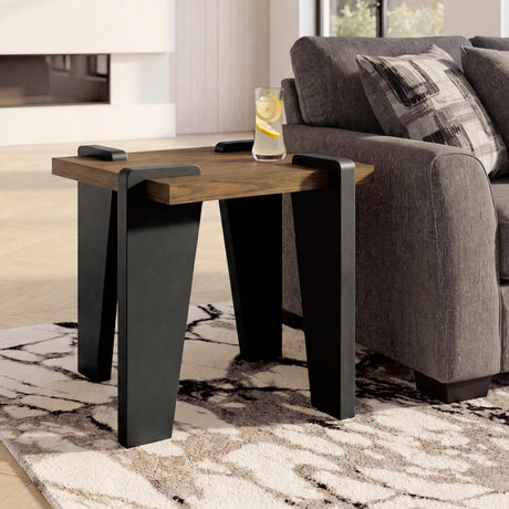 Mega Furniture - Ashley Furniture - Weathermore End Table - Square End Table - T531-2