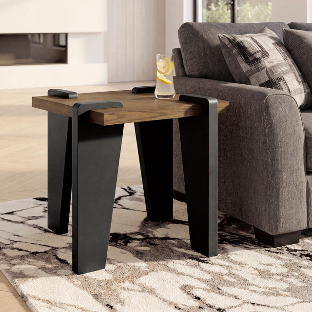 Mega Furniture - Ashley Furniture - Weathermore End Table - Square End Table - T531-2