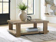 Mega Furniture - Ashley Furniture - Flangren Coffee Table - Rectangular Cocktail Table - T553-1