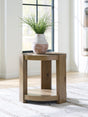 Mega Furniture - Ashley Furniture - Flangren End Table - Round End Table - T553-6