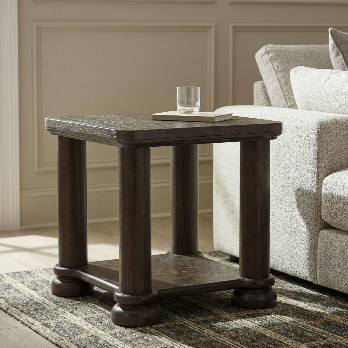 Mega Furniture - Ashley Furniture - Bannette End Table - Square End Table - T605-2