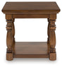 Mega Furniture - Ashley Furniture - Sturlayne End Table - Rectangular End Table / Brown - T609-3
