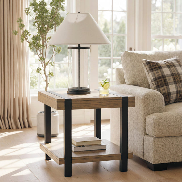 Mega Furniture - Ashley Furniture - Jorannti End Table - Square End Table - T631-2