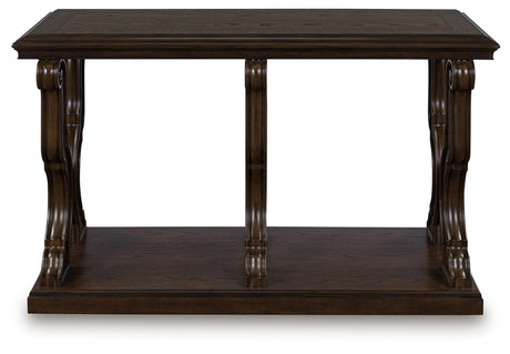 Mega Furniture - Ashley Furniture - Maylee Sofa Table - Sofa Table / Dark Brown - T647-4