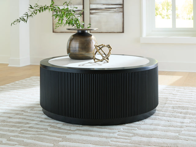 Mega Furniture - Ashley Furniture - Grayman Coffee Table - Round Cocktail Table - T650-8