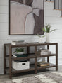 Mega Furniture - Ashley Furniture - Kallenny Sofa Table - Sofa Table / Brown/Gray - T669-4