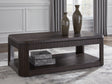 Mega Furniture - Ashley Furniture - Carlibrie Lift-Top Coffee Table - Lift Top Cocktail Table / Warm Brown - T700-9