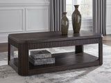 Mega Furniture - Ashley Furniture - Carlibrie Lift-Top Coffee Table - Lift Top Cocktail Table / Warm Brown - T700-9