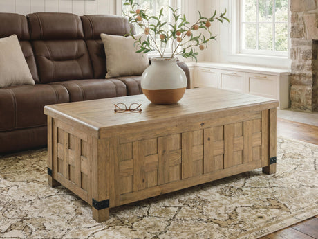 Mega Furniture - Ashley Furniture - Ridgester Lift-Top Coffee Table - Lift Top Cocktail Table - T858-9