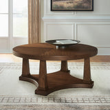 Mega Furniture - Ashley Furniture - Rustic Plains Coffee Table - Round Cocktail Table - T877-8