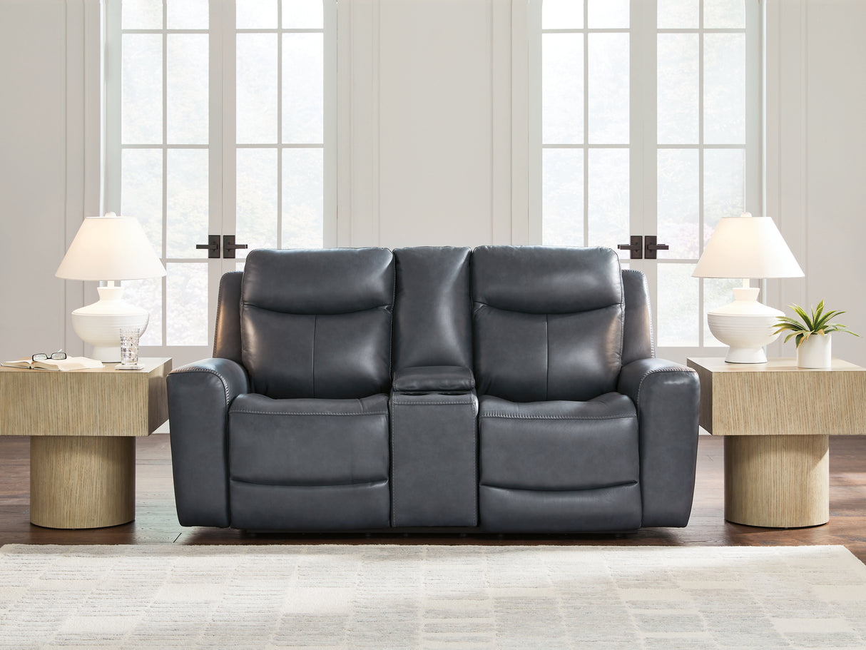 Mega Furniture - Ashley Furniture - Next Move Living Room - PWR REC Loveseat/CON/ADJ HDRST / Admiral - PCU1210018