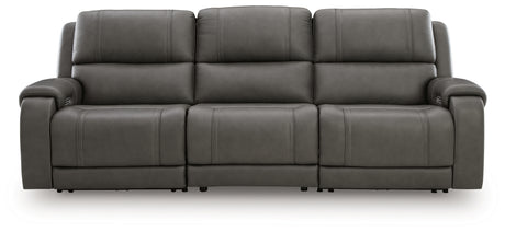 Mega Furniture - Ashley Furniture - 5Z - Pittson Sectional - 3-Piece Power Sectional Reclining Sofa / Anchor - PCU12600S3