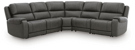 Mega Furniture - Ashley Furniture - 5Z - Pittson Sectional - 5-Piece Power Reclining Sectional - PCU12600S6