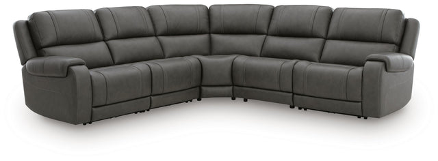 Mega Furniture - Ashley Furniture - 5Z - Pittson Sectional - 5-Piece Power Reclining Sectional - PCU12600S6