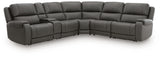 Mega Furniture - Ashley Furniture - 5Z - Pittson Sectional - 6-Piece Power Reclining Sectional - PCU12600S8