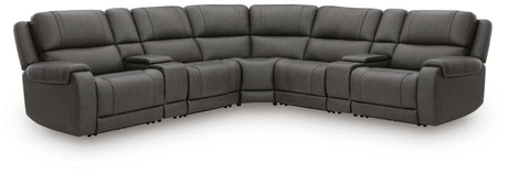 Mega Furniture - Ashley Furniture - 5Z - Pittson Sectional - 7-Piece Power Reclining Sectional - PCU12600S10