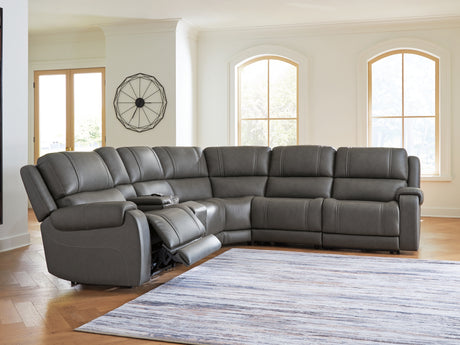 Mega Furniture - Ashley Furniture - 5Z - Pittson Sectional - 6-Piece Power Reclining Sectional - PCU12600S5