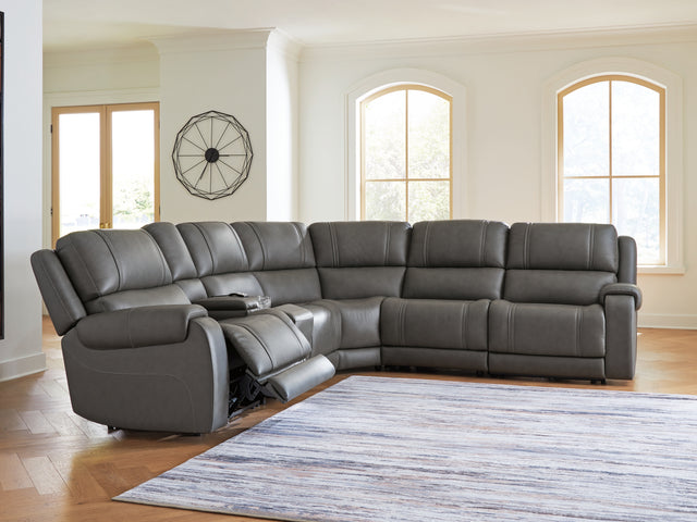 Mega Furniture - Ashley Furniture - 5Z - Pittson Sectional - 6-Piece Power Reclining Sectional - PCU12600S5