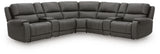 Mega Furniture - Ashley Furniture - 5Z - Pittson Sectional - 7-Piece Power Reclining Sectional - PCU12600S11
