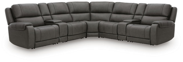 Mega Furniture - Ashley Furniture - 5Z - Pittson Sectional - 7-Piece Power Reclining Sectional - PCU12600S11