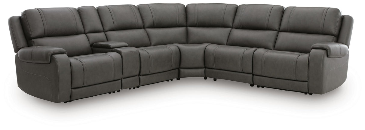 Mega Furniture - Ashley Furniture - 5Z - Pittson Sectional - 6-Piece Power Reclining Sectional - PCU12600S12