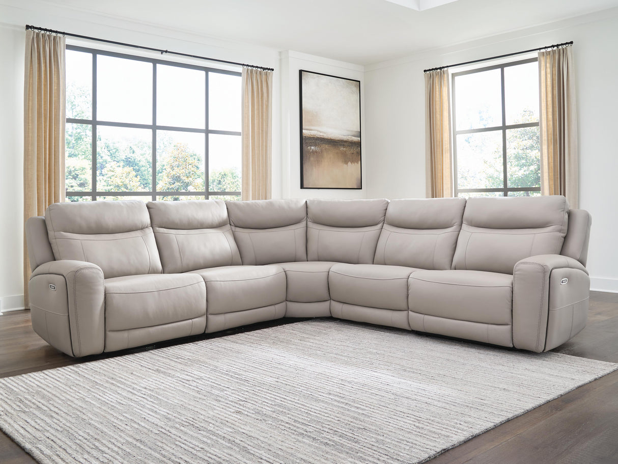 Mega Furniture - Ashley Furniture - Gravier Sectional - 5-Piece Power Reclining Sectional - U13300S4