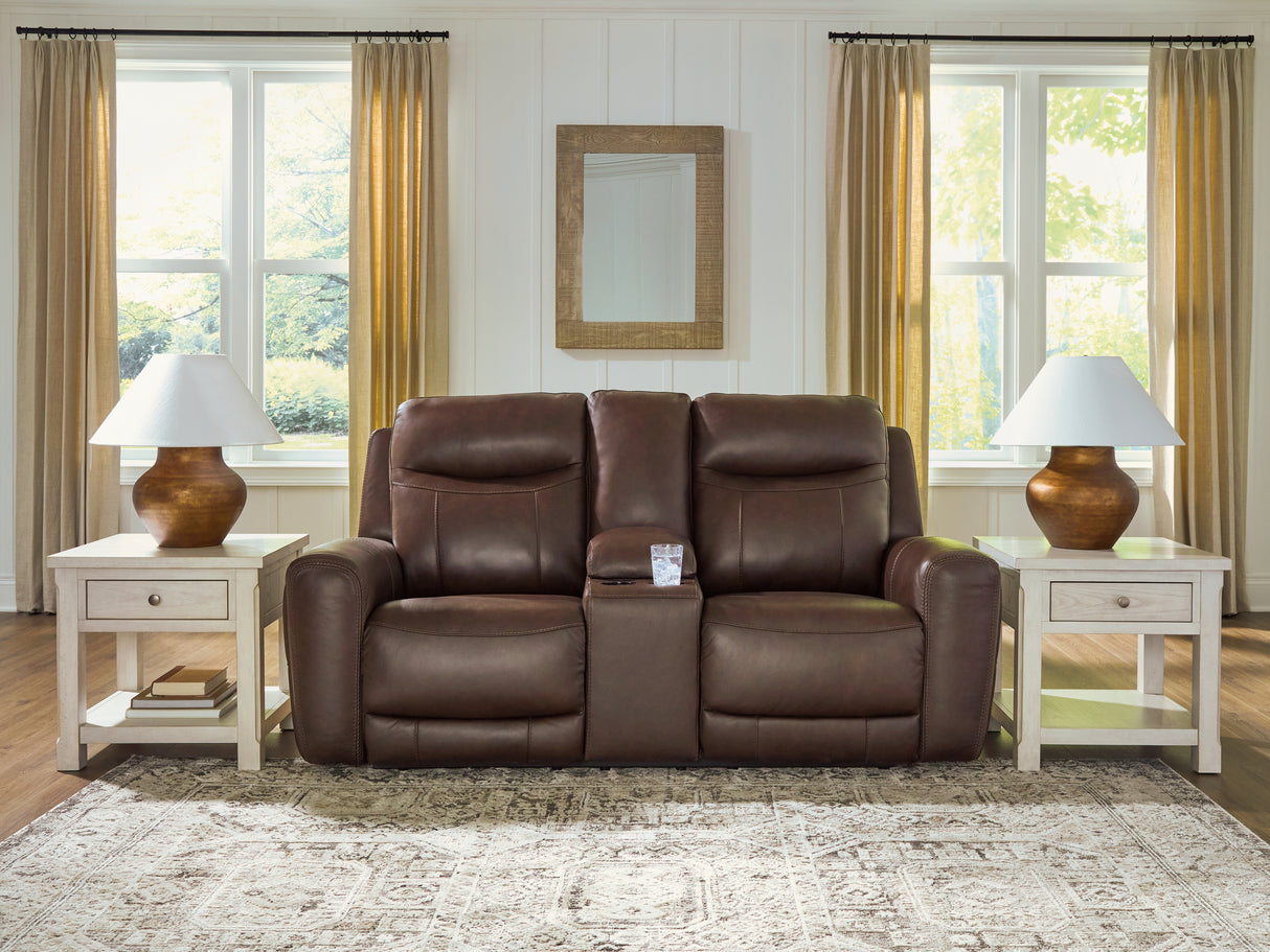 Mega Furniture - Ashley Furniture - Gravier Living Room - PWR REC Loveseat/CON/ADJ HDRST - U1330118