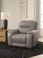Mega Furniture - Ashley Furniture - Real Moments Living Room - Power Recliner w/Audio Seating - PCU1370013A