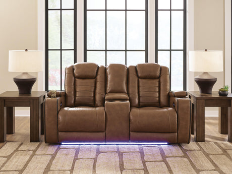 Mega Furniture - Ashley Furniture - Gruaro Living Room - PWR REC Loveseat/CON/ADJ HDRST - PCU1420018