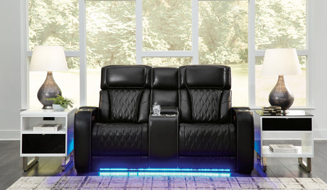 Mega Furniture - Ashley Furniture - Boyington Living Room - PWR Recliner/ADJ Headrest / Gray - U2710513