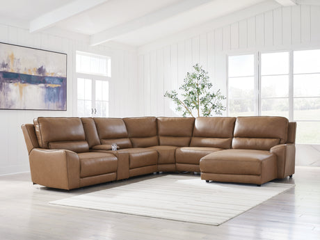 Mega Furniture - Ashley Furniture - DeepWakes Sectional - 6-Piece Power Reclining Sectional with Chaise - PCU62606S6