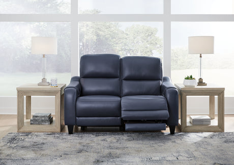 Mega Furniture - Ashley Furniture - Mercomatic Living Room - PWR REC Sofa with ADJ Headrest / Ocean - U7531115