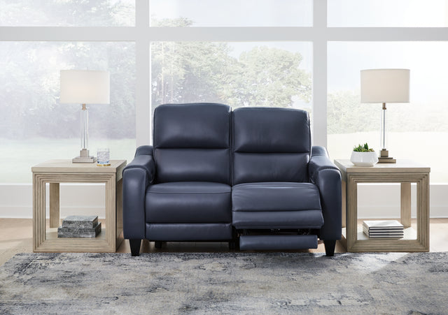 Mega Furniture - Ashley Furniture - Mercomatic Living Room - PWR REC Sofa with ADJ Headrest / Ocean - U7531115
